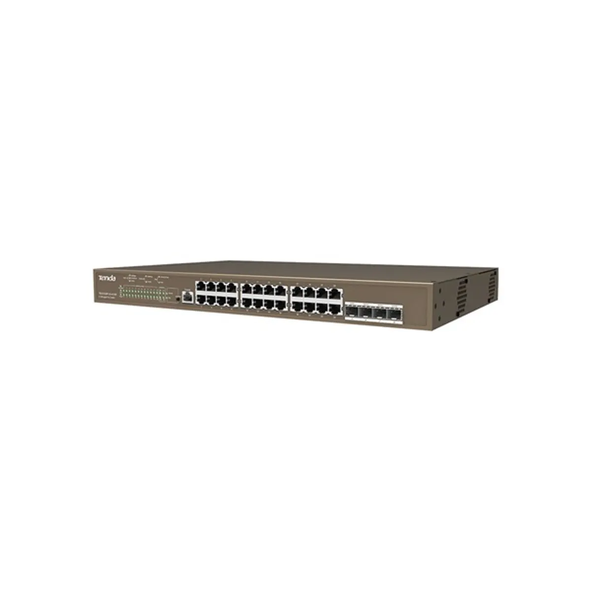 TENDA TEG5328P-24-410W TEG5328P-24-410W L3 menedzselhető PoE switch 24x PoE+ port 370W 4xSFP rack-mount #3