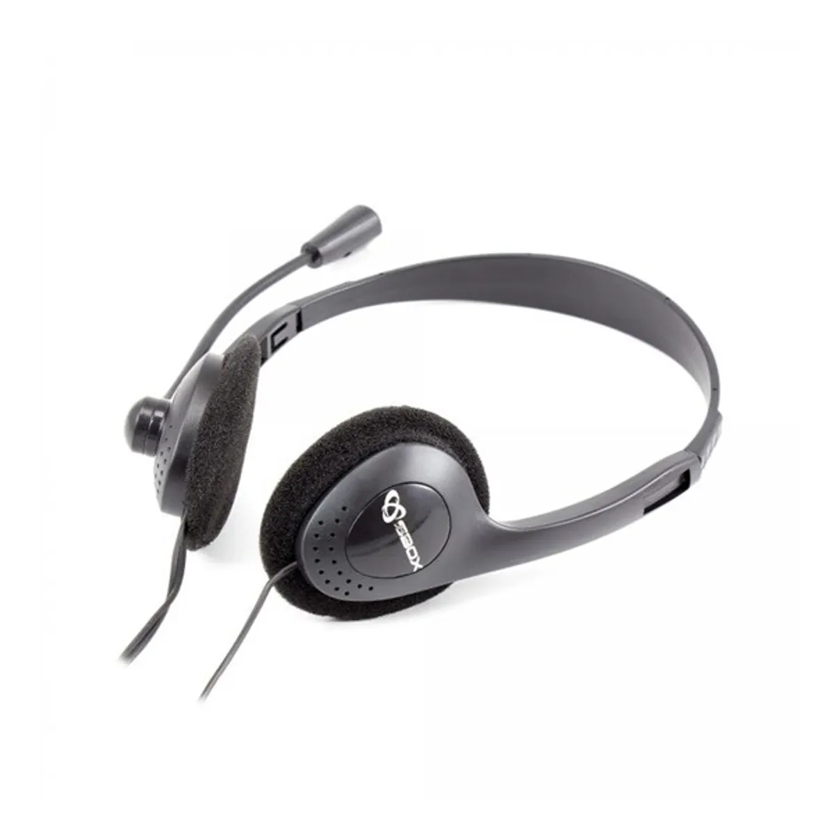 SBOX HS-201 mikrofonos fejhallgató 50 mm 32 ohm 20-20000 Hz 108 dB fekete 1,8 m 3,5 mm csatlakozó hangerőszabályzó #3