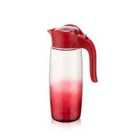 LUXPLASTIC C-00400 kancsó üveg ovális piros 1,6 l