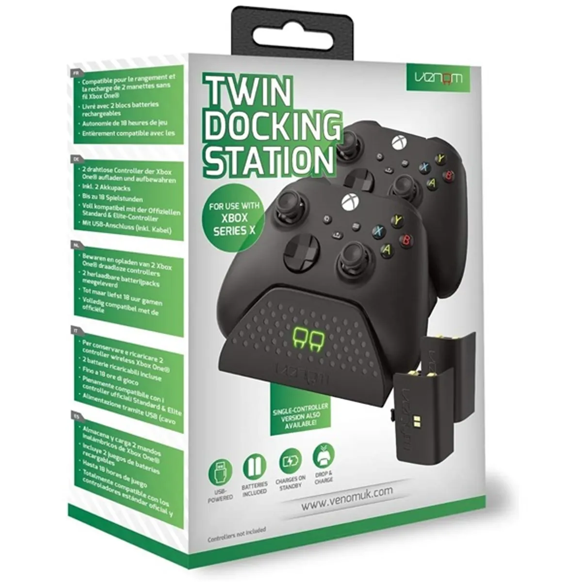 Venom VS2881 dupla töltőállomás 2 akkumulátorral fekete Xbox Series X és S kompatibilis #5