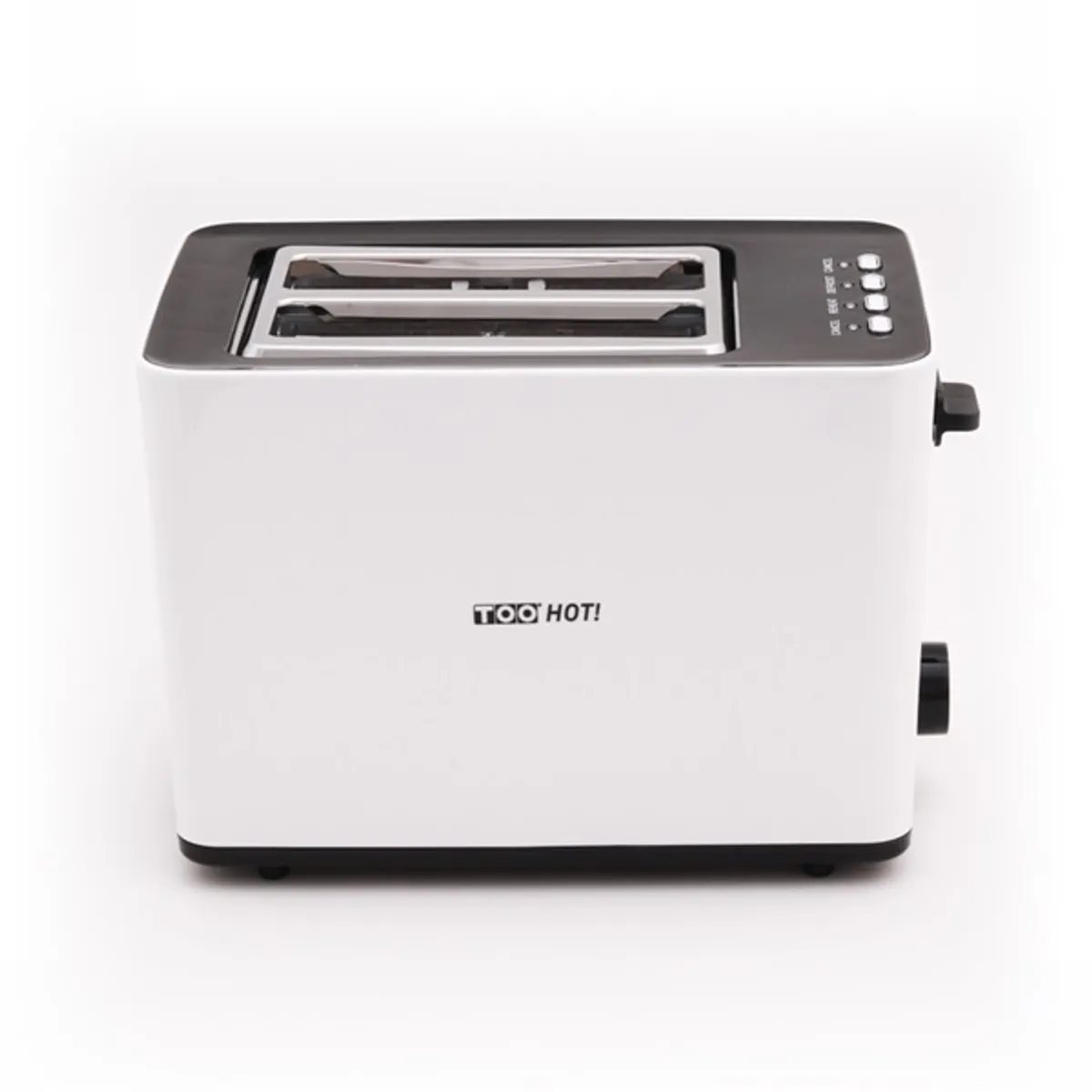 TOO TO-2SL106W-850W kenyérpirító fehér 2 szelet 850 W automata középre helyezés morzsatálca #2