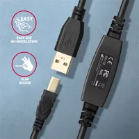 AXAGON ADR-215B aktív USB 2.0 átjátszó kábel 1500 cm #3