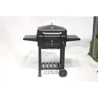 TOO BG-200B grillkocsi fekete két oldalsó asztallal acél, rozsdamentes acél, műanyag 55x42,5 cm 84 cm #3