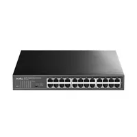 CUDY 00225773 GS1024 24-portos gigabit nem menedzselhető switch rackbe-szerelhető fémház fekete