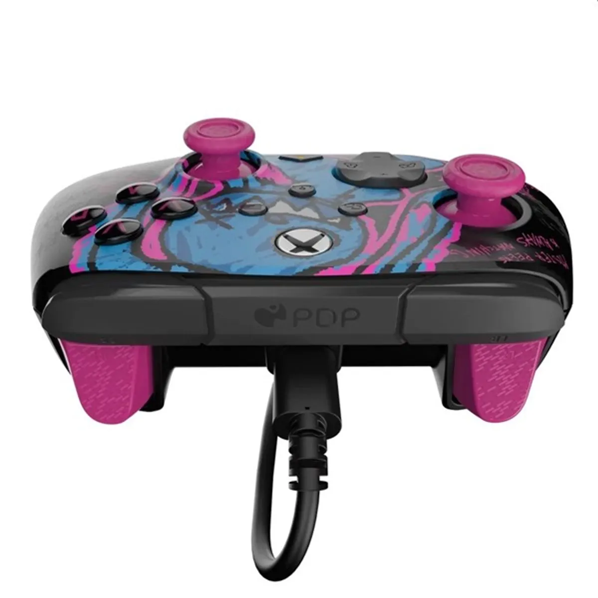 PDP 049-023-CDMP Rematch Glow kontroller fekete vezetékes 11 gomb PC Xbox One Xbox Series kompatibilis sötétben világít 250 cm #8