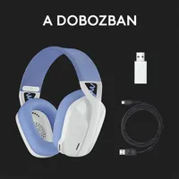 Logitech 981-001074 G435 Fejhallgató Lightspeed Bluetooth 10 m USB-C 20 Hz-20 kHz 45 Ohm Over-Ear Fehér-kék #10