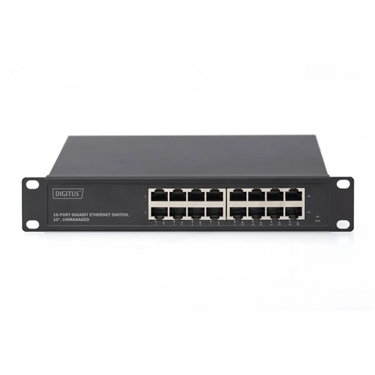 DIGITUS DN-80115 16-portos gigabit Ethernet switch 10" rack, 1U, nem menedzselhető, 100-240V #3