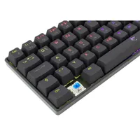 White Shark WS GK-2022B-BL-HU Shinobi GK-2022B 60 százalékos mechanikus kék switchek magyar kiosztás USB-C RGB világítás állítható lábak levehető kábel #10