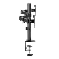 SBOX LCD-352-2-2 duál asztali monitortartó konzol 17"-32" 9 kg monitoronként kábelrendezés VESA 75x75 100x100 dönthető forgatható #3