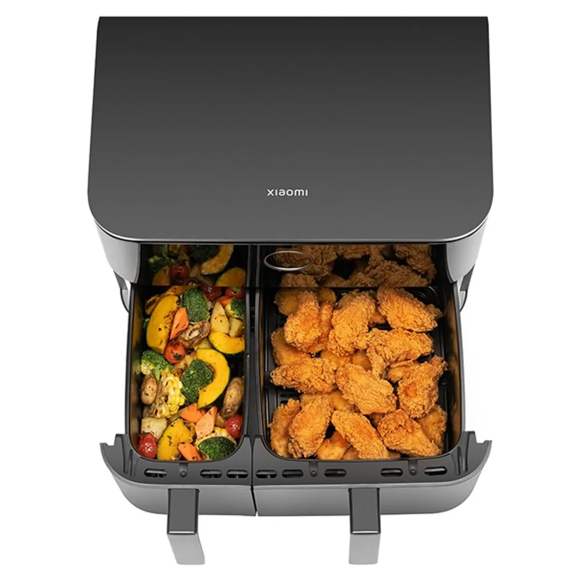 XIAOMI BHR07SGEU duál zónás forrólevegős sütő 10 L 2700 W Fekete kivehető edény időzítő #2