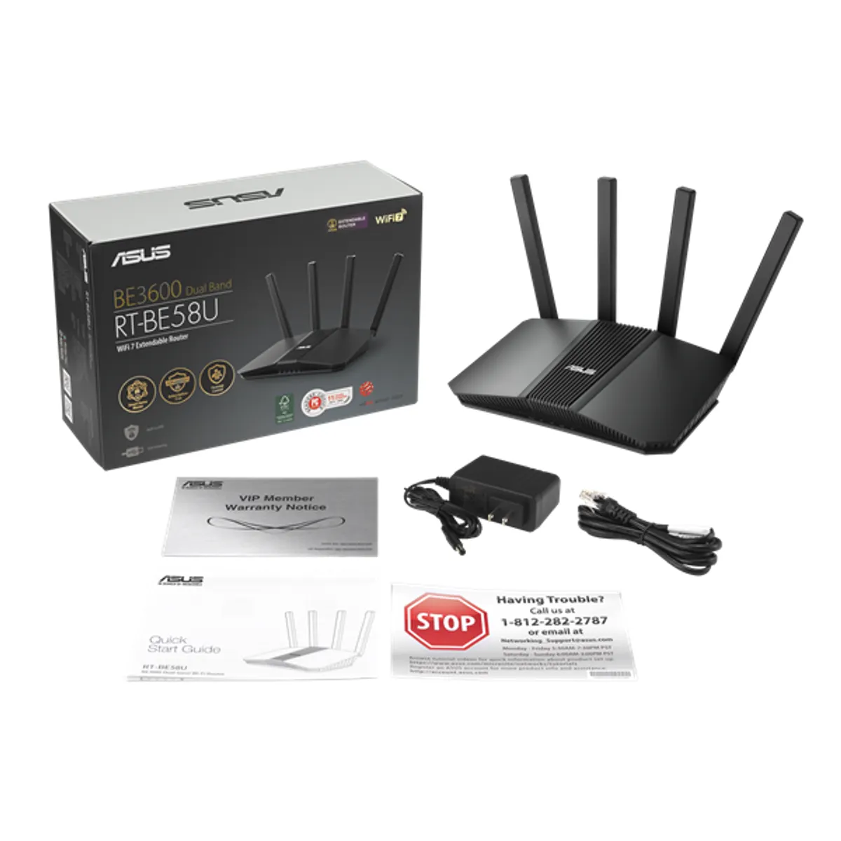 ASUS 90IG0910-MO3C00 RT-BE58U Wi-Fi 7 3600 Mbps 2.5G WAN 4 db LAN AiMesh AiProtection Pro USB 3.2 Gen1 #5