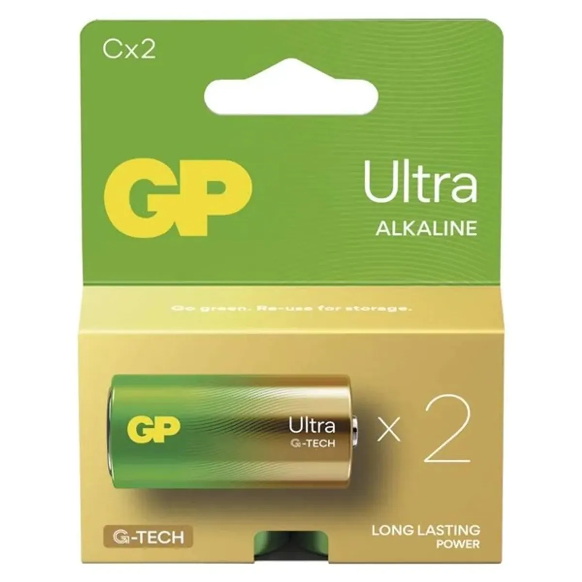 GP BATTERIES B02312 Ultra Alkáli LR14 C elem 2db #1