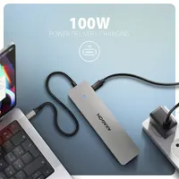 AXAGON HMC-7HX2 7in1 hub USB-C 4x USB 5Gbps 4K 2x HDMI 1GbE #3