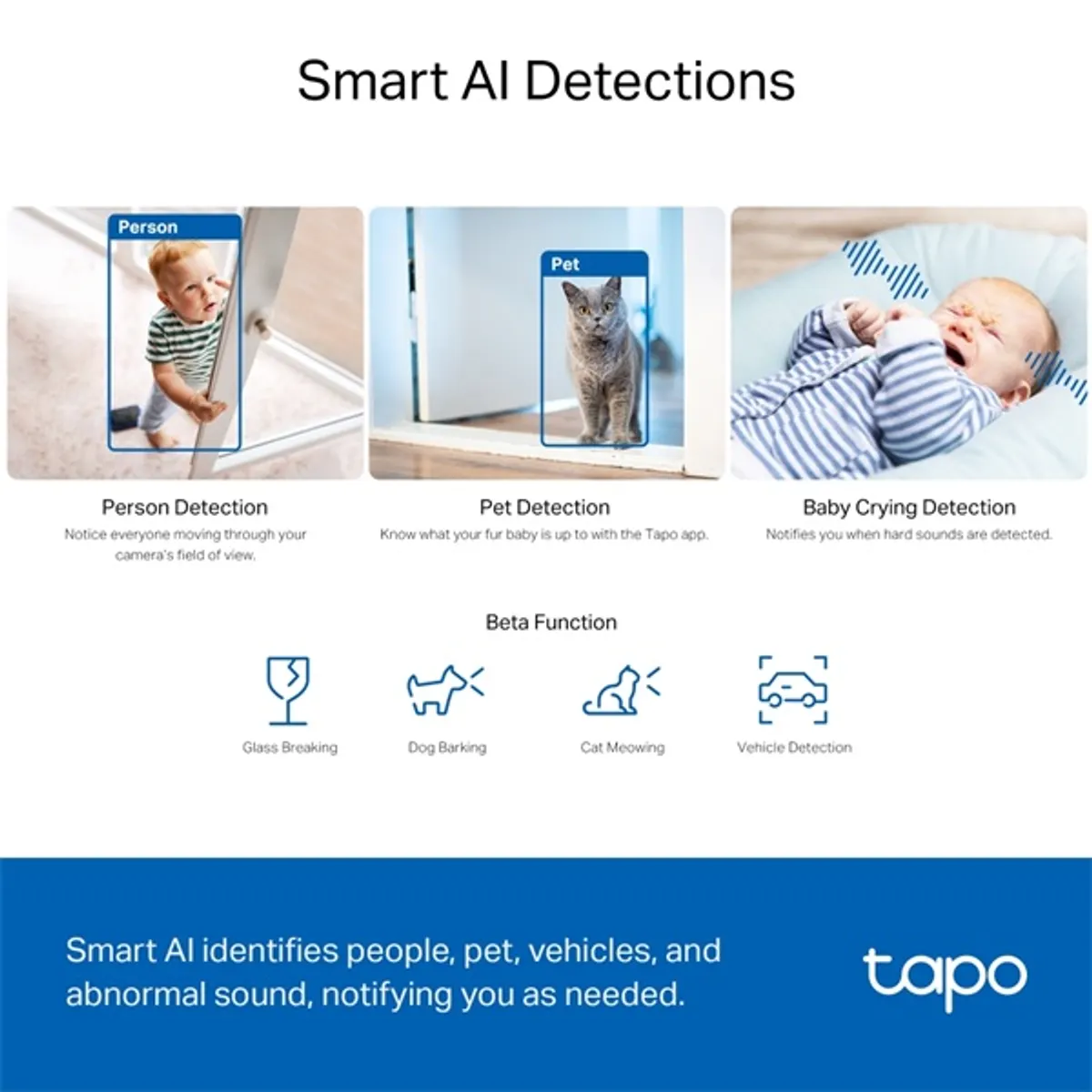 TP-LINK TAPO C230 Tapo C230 beltéri IP biztonsági kamera 2880x1620 88 fok látómező 340 fok pásztázás éjjellátó 12 m kétoldali audio microSD #7