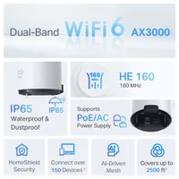 TP-LINK DECO X50-OUTDOOR(1-PACK) kültéri mesh WiFi 6 AX3000 IP65 PoE 3x Gigabit WAN LAN #7