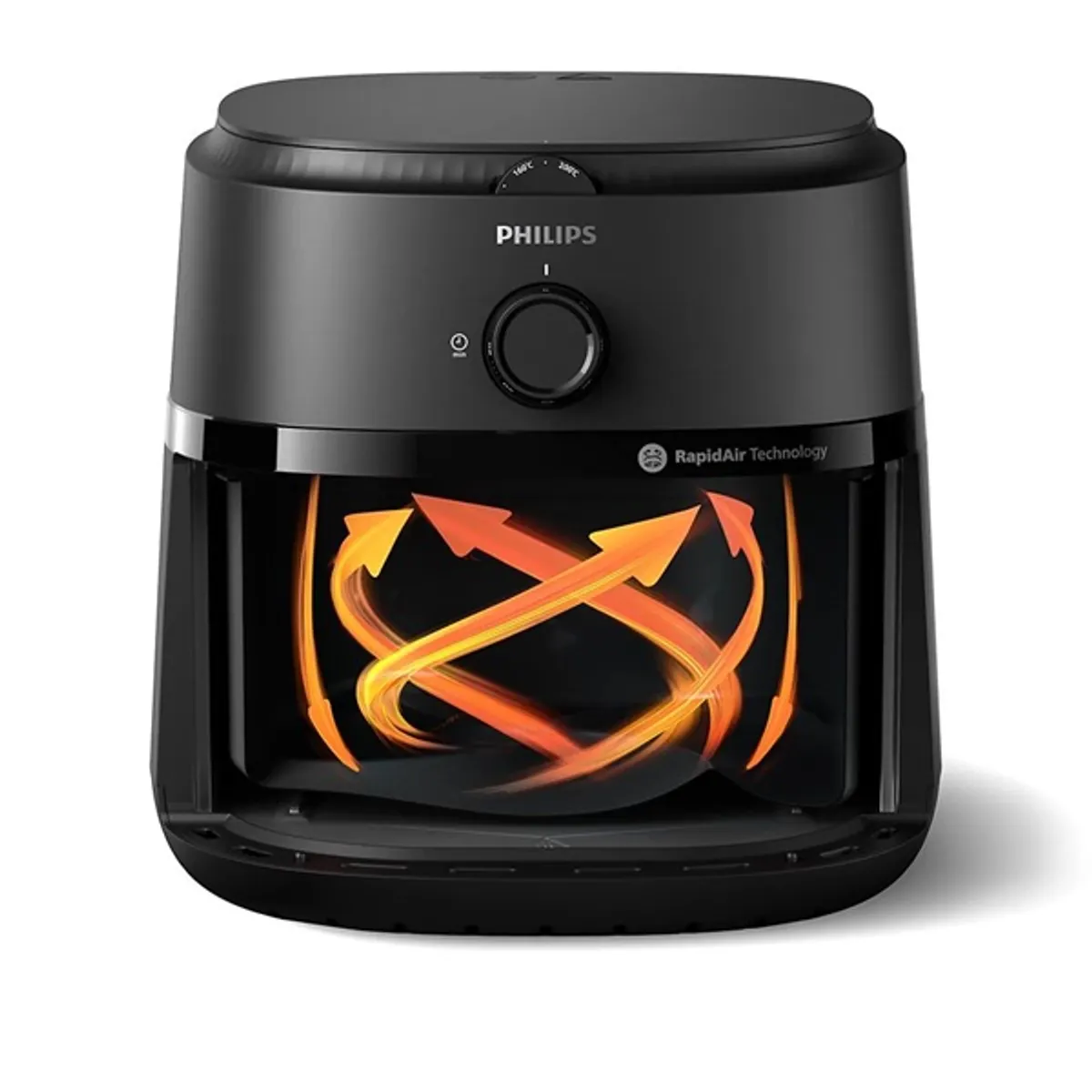 PHILIPS NA130/00 Forrólevegős sütő 6,2 l Fekete Kijelző Időzítő Kivehető edény Ellenőrzőablak #4