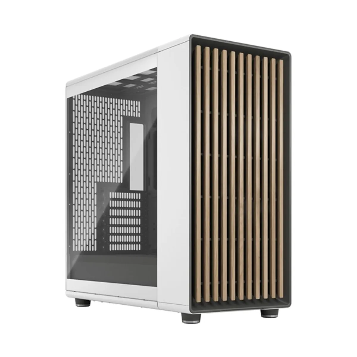 FRACTAL DESIGN FD-C-NOR1X-04 North XL Fehér USB 3.0 fejhallgató csatlakozó, mikrofon csatlakozó, 3,5 belső hely 2 db, 2,5 belső hely 2 db, beépített ventilátorok 3 #1