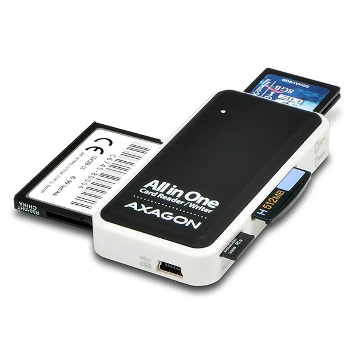 Axagon CRE-X1 külső 5-foglalatú kártyaolvasó USB 2.0 SD microSD MS CF XD #3