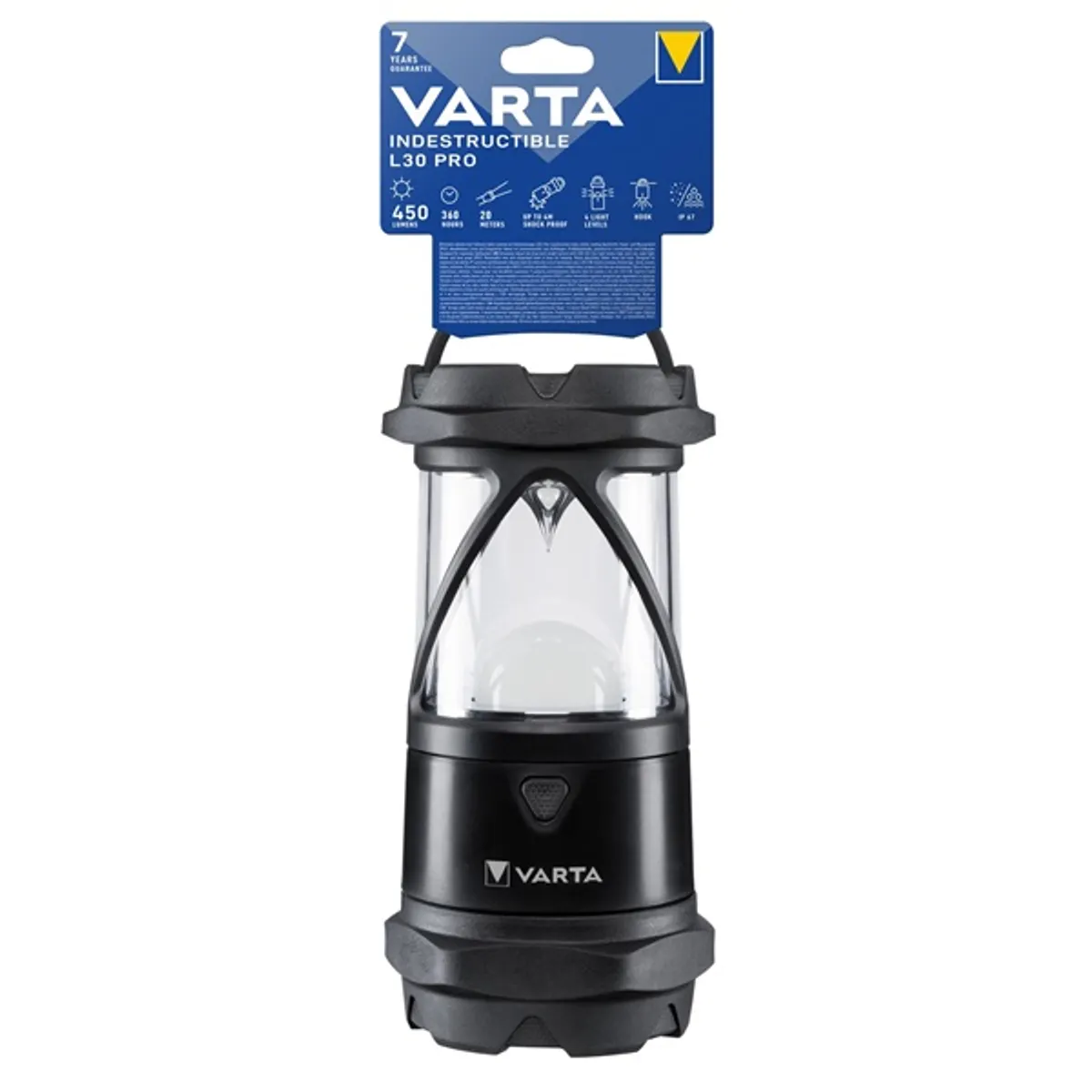 Varta 18761101111 Indestructible L30 Pro LED kempinglámpa fekete kültéri hordozható #2