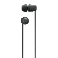 Sony WIC100B.CE7 WI-C100 fekete vezeték nélküli Bluetooth fülhallgató IPX4 9 mm mikrofon 25 óra #2
