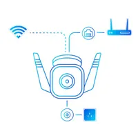 TP-LINK TC65 IP-kamera fehér wifi mozgásérzékelő mikrofon IR LED 30 m 3 MP CMOS 15FPS #3