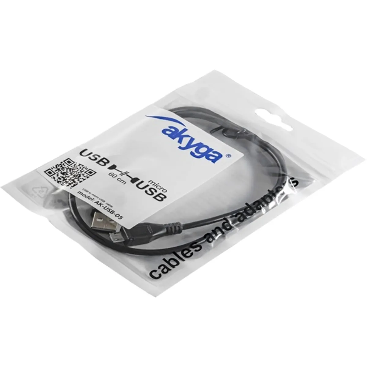 AKYGA AK-USB-05 USB A Micro-B kábel 0.6m fekete #7
