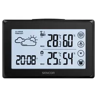 SENCOR 35053955 Időjárás állomás digitális kijelző fekete vezeték nélküli 2xAA 142x92x25 mm #5