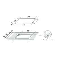 Whirlpool 869991572080 WL B5860 AL fekete 4 zónás indukciós beépíthető főzőlap #4
