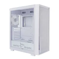WHITE SHARK WS GCC-2401W Warhead fehér E-ATX edzett üveg 4x beépített ventilátor USB 3.0 fejhallgató csatlakozó 2x3,5 belső hely 2x2,5 belső hely #6