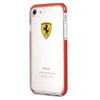 FERRARI FEGLHCP7RE tok átlátszó-piros iPhone 7 műanyag fényes Apple kompatibilitás 4,7"
