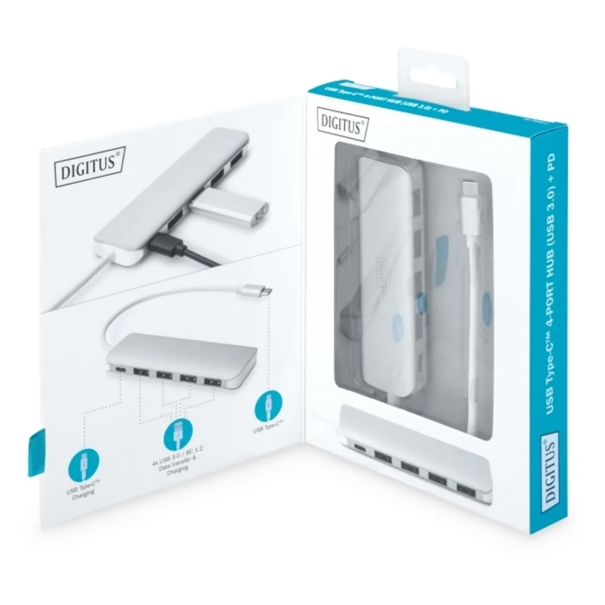 DIGITUS DA-70242-1 USB Type-C 4 portos USB 3.0 hub #7