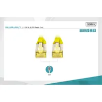 Digitus DK-1644-A-005-Y Cat6A S-FTP LSZH 0,5 m sárga patch kábel #4