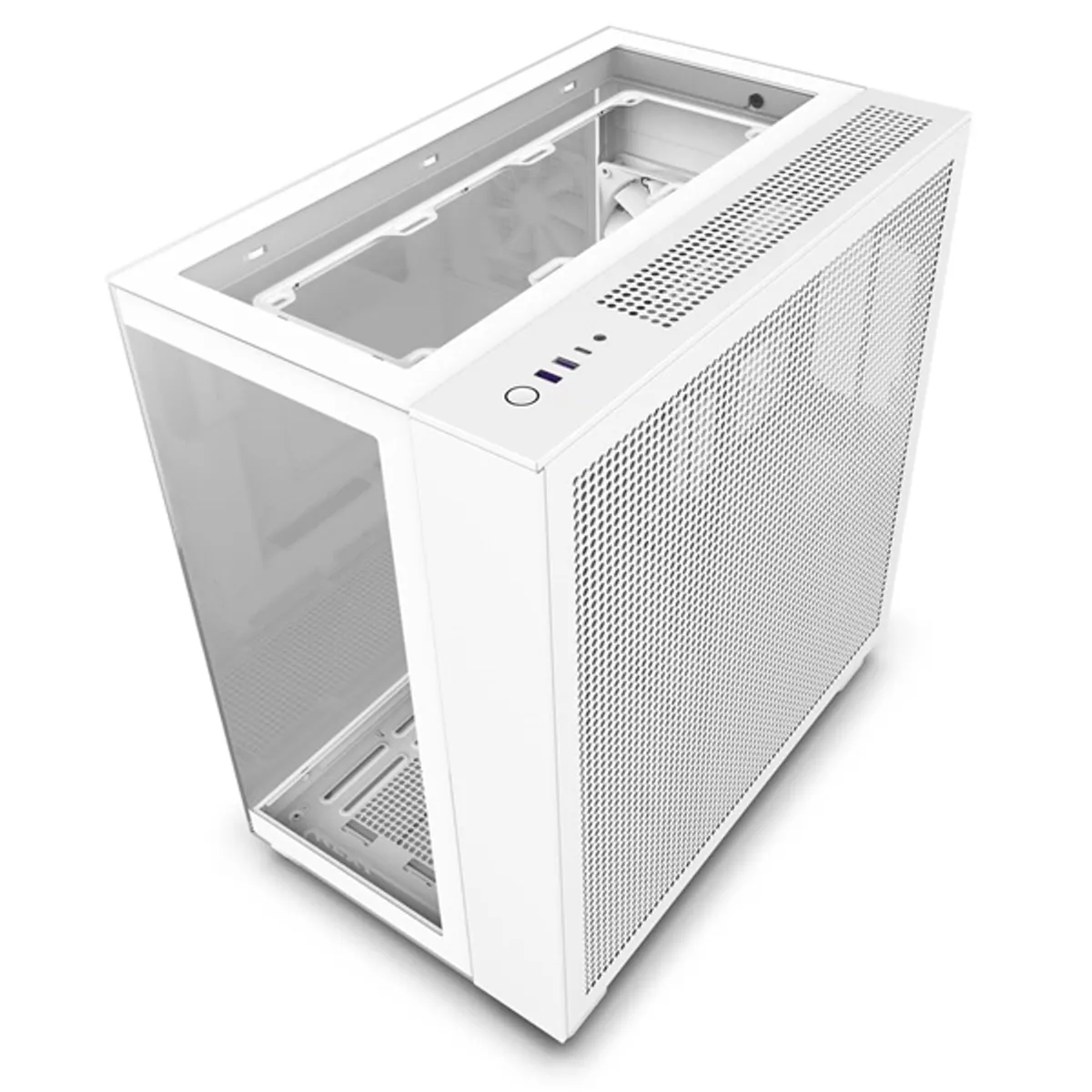NZXT CM-H91EW-01 H9 Elite edzett üveg fehér ATX 10 ventilátorhely USB 3.0 fejhallgató csatlakozó 2x3,5" belső hely 6x2,5" belső hely #4