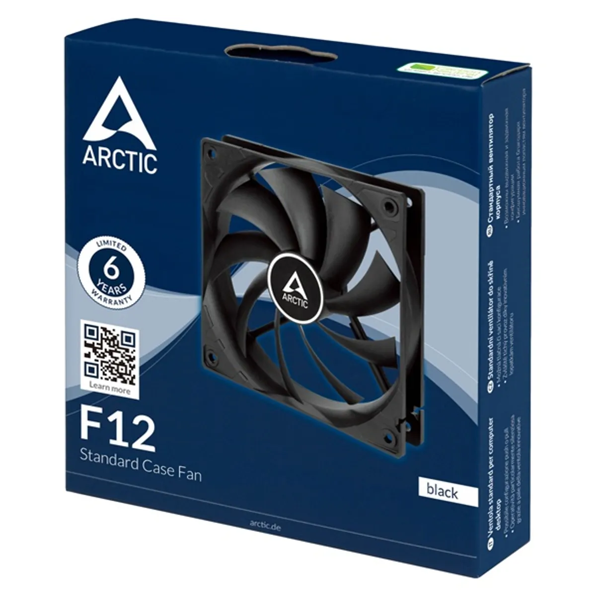 Arctic ACFAN00201A F12 fekete 120x120x25 mm 12 V 1350 RPM 7 lapát #4