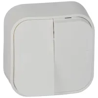 Legrand 782402 Forix kétkörös csillárkapcsoló 10A IP20 fehér csavaros jelzőfény #2
