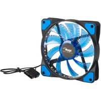 AKYGA AW-12E-BL 120 mm kék LED ház ventilátor 12 V 1100 RPM 23 dB csúszócsapágy 9 pengék