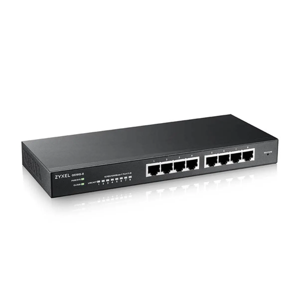 Zyxel GS1915-8-EU0101F GS1915-8 8-portos GbE intelligens menedzselt switch PoE 60W #2