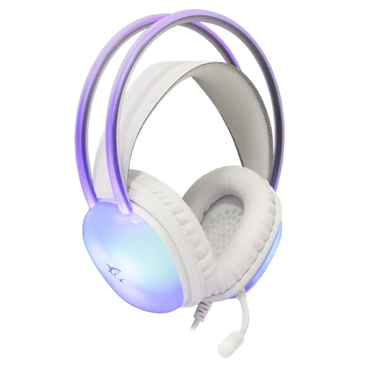 WHITE SHARK WS GH-2444W-2 PEACOCK-W-2 Fehér gamer fejhallgató #3