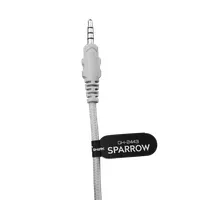 WHITE SHARK WS GH-2443W SPARROW-W fehér 200 cm 3,5mm PC MAC Konzol kompatibilis hangerő szabályzó balos 40 mm 32 ohm 20-20000 Hz -42 dB #6