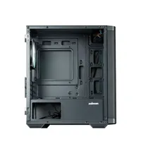 Zalman M4 BLACK ablakos mATX - Anyag: acél, műanyag, edzett üveg - Beépített ventilátor: 8 - 3,5 belső hely: 1 - Tápegység: nincs - USB 3.0: van #3