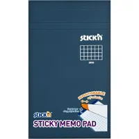 STICK N 21852 Jegyzettömb fehér 190,5x114mm 50 lap kockás öntapadós