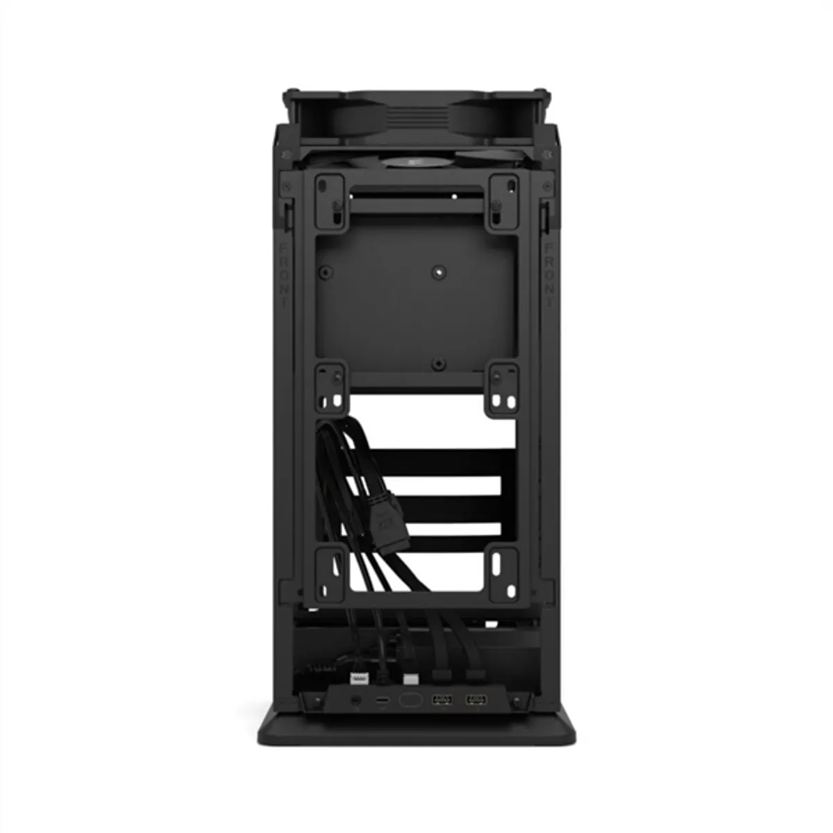 Fractal Design FD-C-MOD1N-02 Mood fekete m-ITX táp nélküli USB 3.0 előlapi I/O 20 Gbps USB-C 180 mm ventilátor max GPU 325 mm #9
