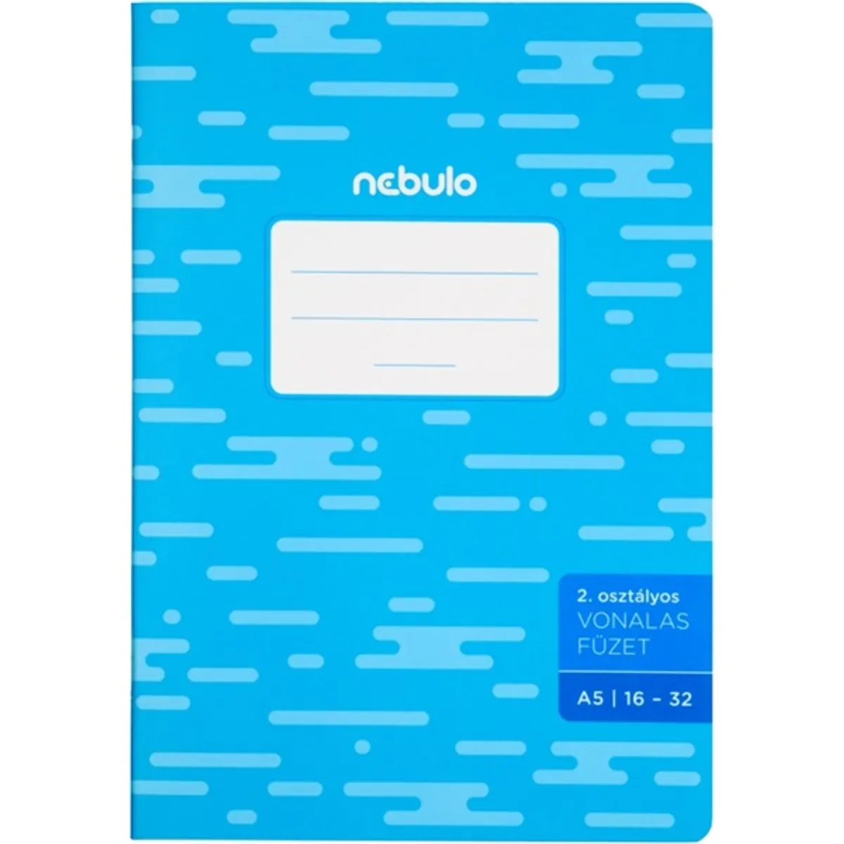 Nebulo FBV2-16-32 basic+ A5 32 lapos vonalas 70 g per m2 2. osztályos 3D UV lakk álló füzet #1