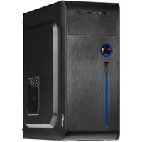 AKYGA AK939BL Midi ATX ház fekete 5,25 külső hely 1 db 3,5 belső hely 3 db 2,5 belső hely 3 db USB 2.0 előlapon 2 db max GPU hossz 385 mm táp nincs