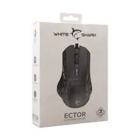 White Shark WS GM-5016B ECTOR-B vezetékes fekete gamer egér 12400 dpi 180 cm USB 2.0 optikai 6+1 gomb rgb #7