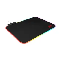 Ventaris P500 RGB egérpad textil-gumi fekete alapszín, piros egyéb szín, 500x400 mm, 3 mm, RGB világítás, csúszásgátló #2