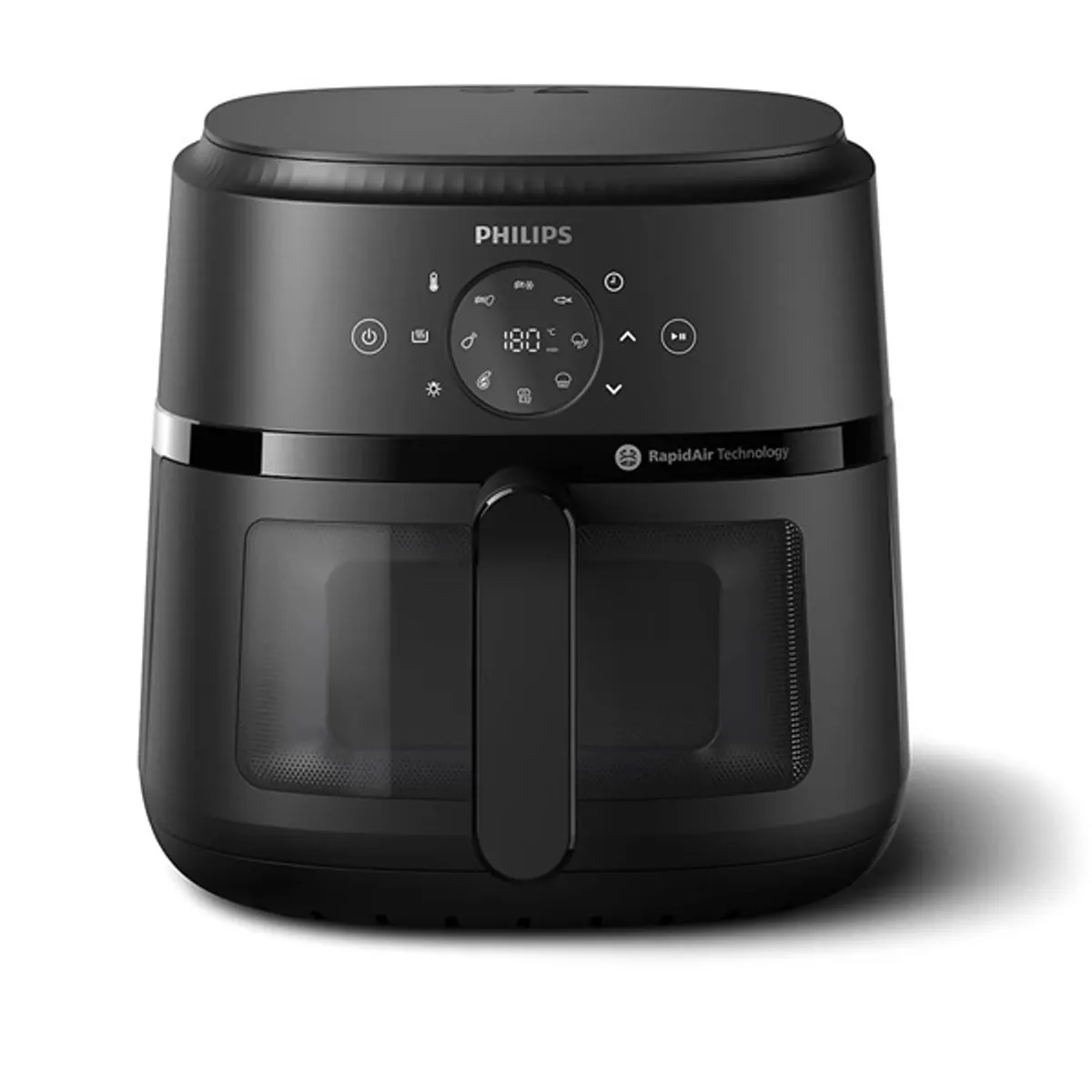 Philips NA230/00 Airfryer 2000 XL fekete 6,2 l kijelzővel időzítővel kivehető edény ellenőrzőablakkal #3