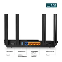 TP-LINK ARCHER AX55 PRO Archer AX55 pro 2402 Mbps, 574 Mbps 802.11ax szimultán WiFi IPv6 WPA3 gigabit LAN #3