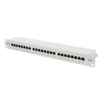 Digitus dn-91524s patch panel 24-port 1u cat5e árnyékolt szürke 19"