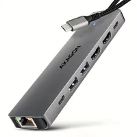 AXAGON HMC-7HX2 7in1 hub USB-C 4x USB 5Gbps 4K 2x HDMI 1GbE